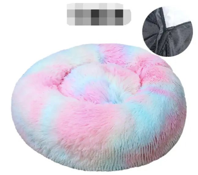 Pet Dog Bed Comfortable Donut Cuddler 