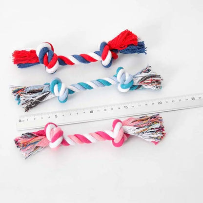 Cotton Double Rope Knot Pet Toy 