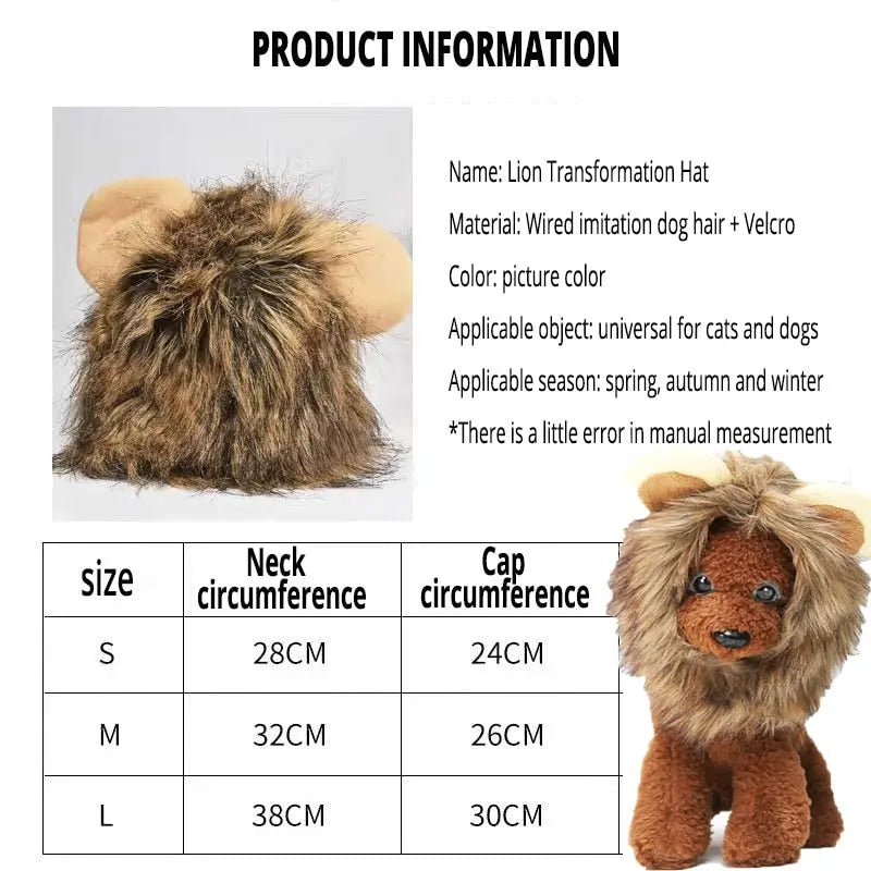 Lion Mane Cat Costume My Store