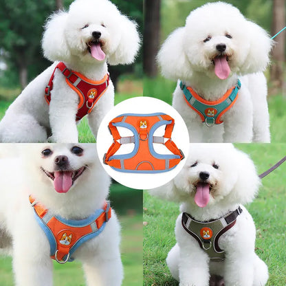 Reflective Pet Harness And Leash Set 