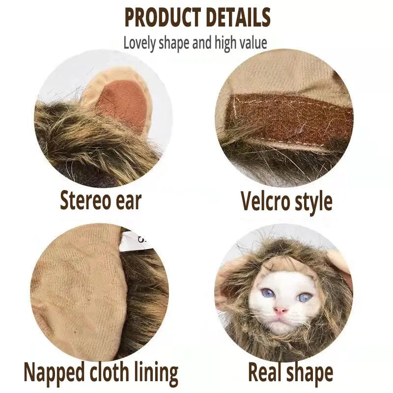 Lion Mane Cat Costume My Store